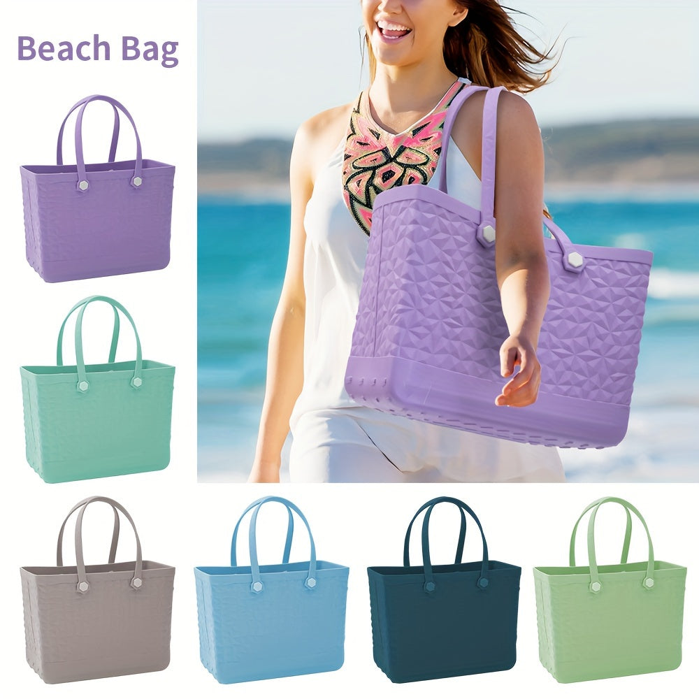 Textured Waterproof EVA Tote Bag